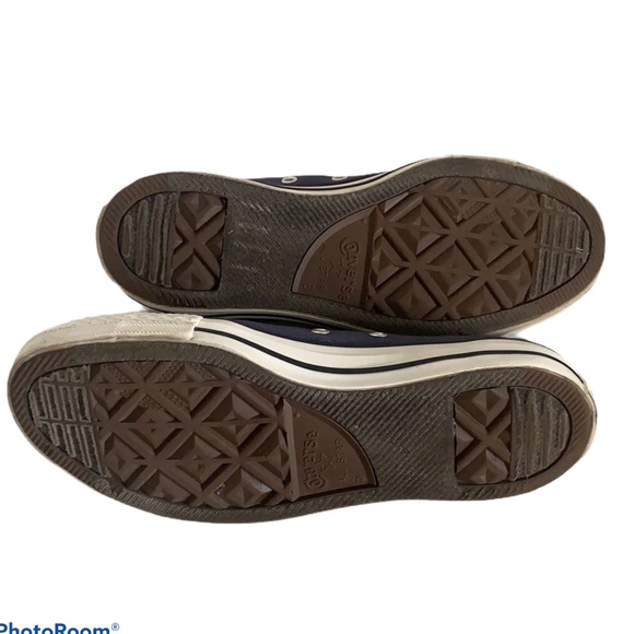 Converse Chuck Taylor Ox Low Navy Sneakers Sz 8 - Picture 5 of 6